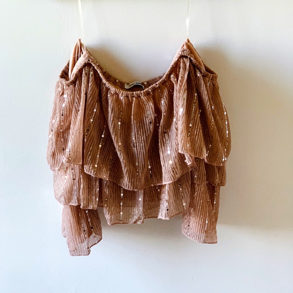 COPY - FASHION NOVA | Off the Shoulder Ruffle Blouse Mauve